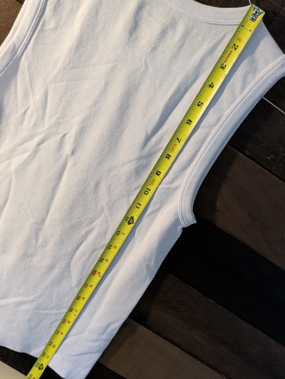 French Laundry White Woman's Ribbed Tank Size S/M - Picture 5 of 7